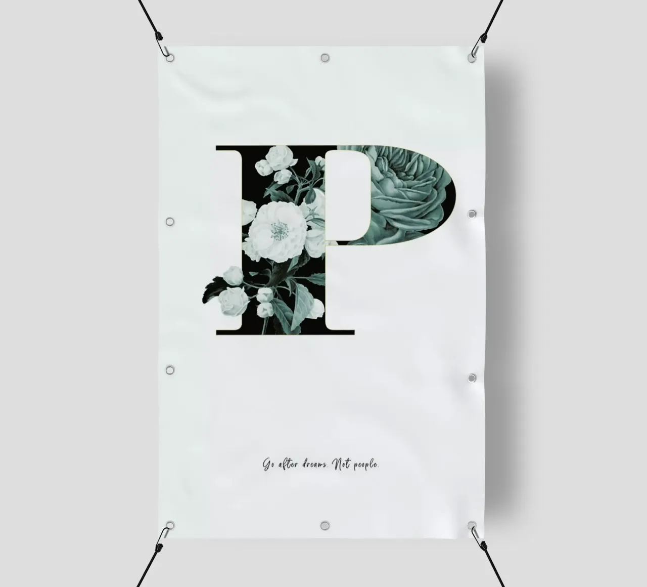 Flower Alphabet - P telo in pvc da Froilein Juno