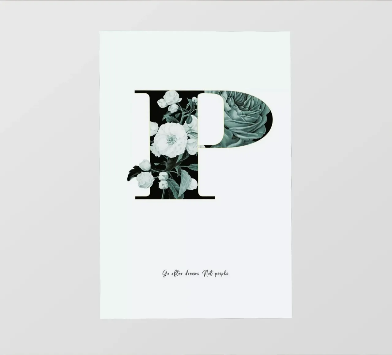 Flower Alphabet - P telo in pvc da Froilein Juno