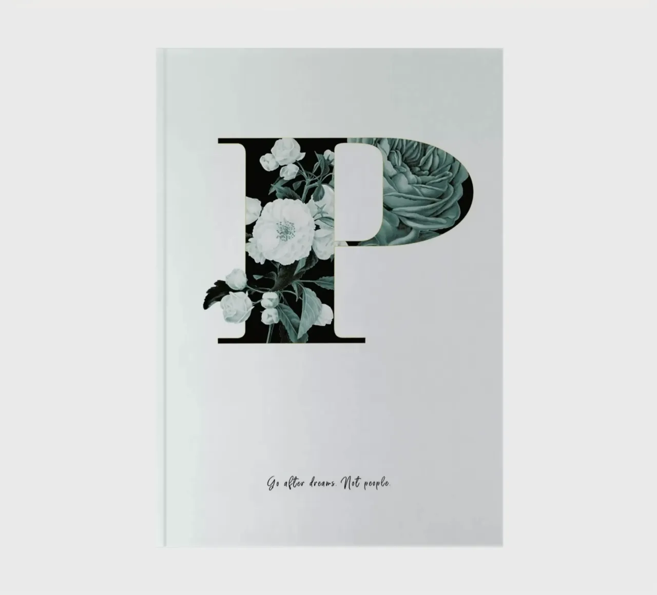 Flower Alphabet - P notebook by Froilein Juno