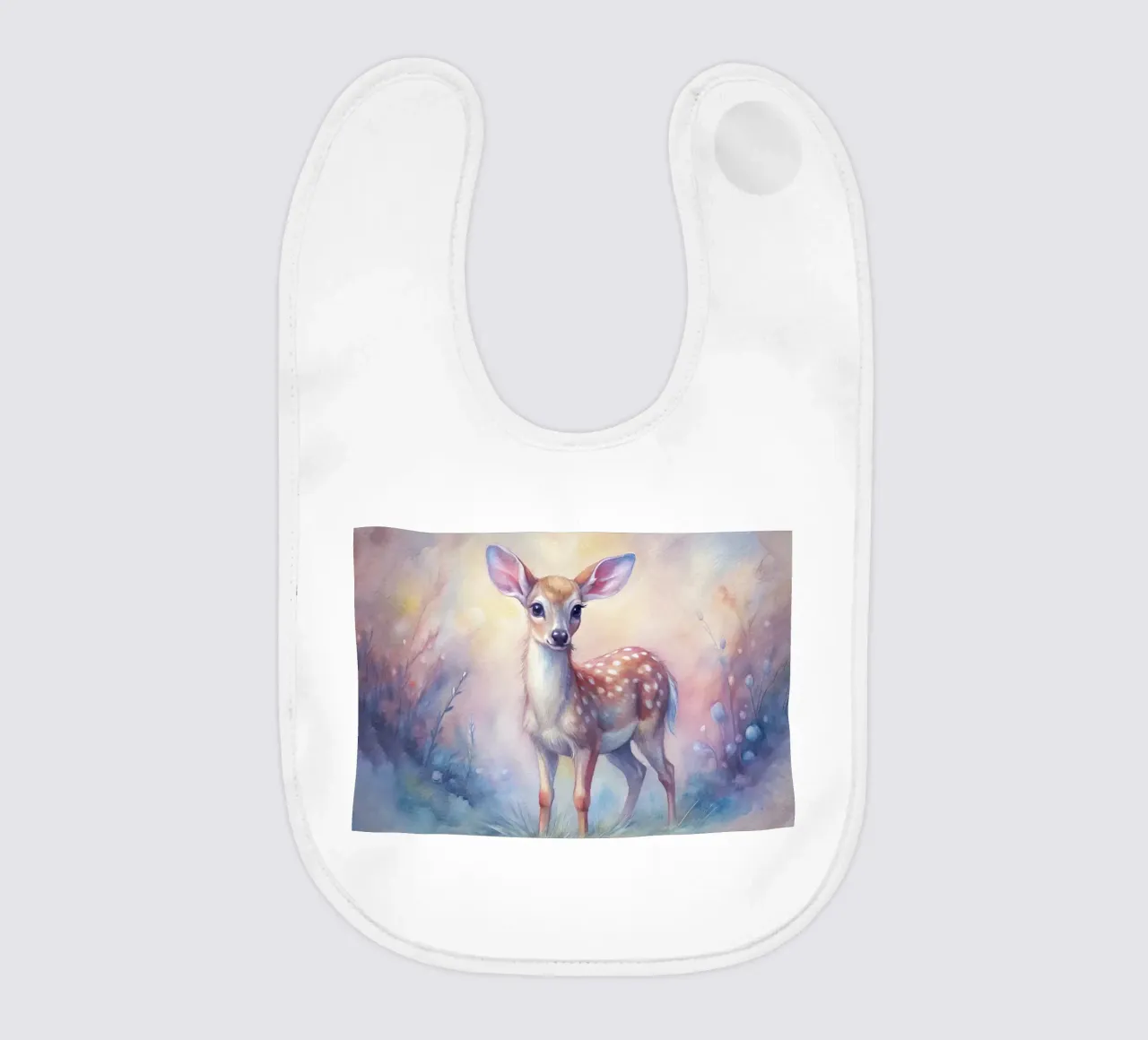 Cerbiatto in acquerello bavaglino da 🎁 ARTVI-SHOP