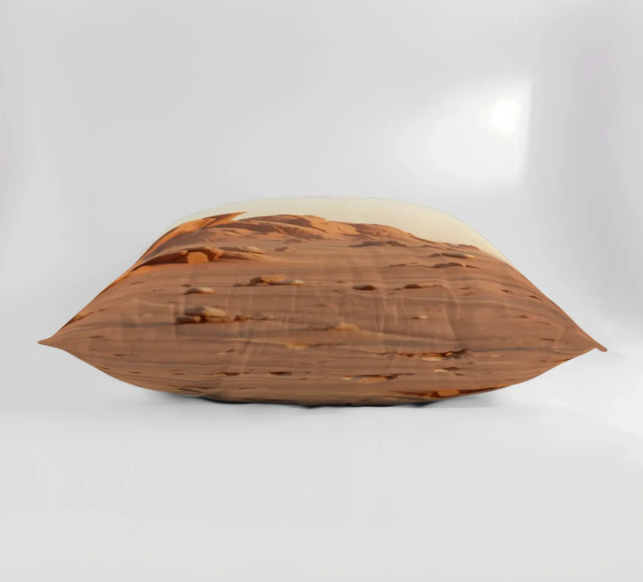 Un vaste paysage désertique avec des formations rocheuses uniques coussin de DesignDoodle
