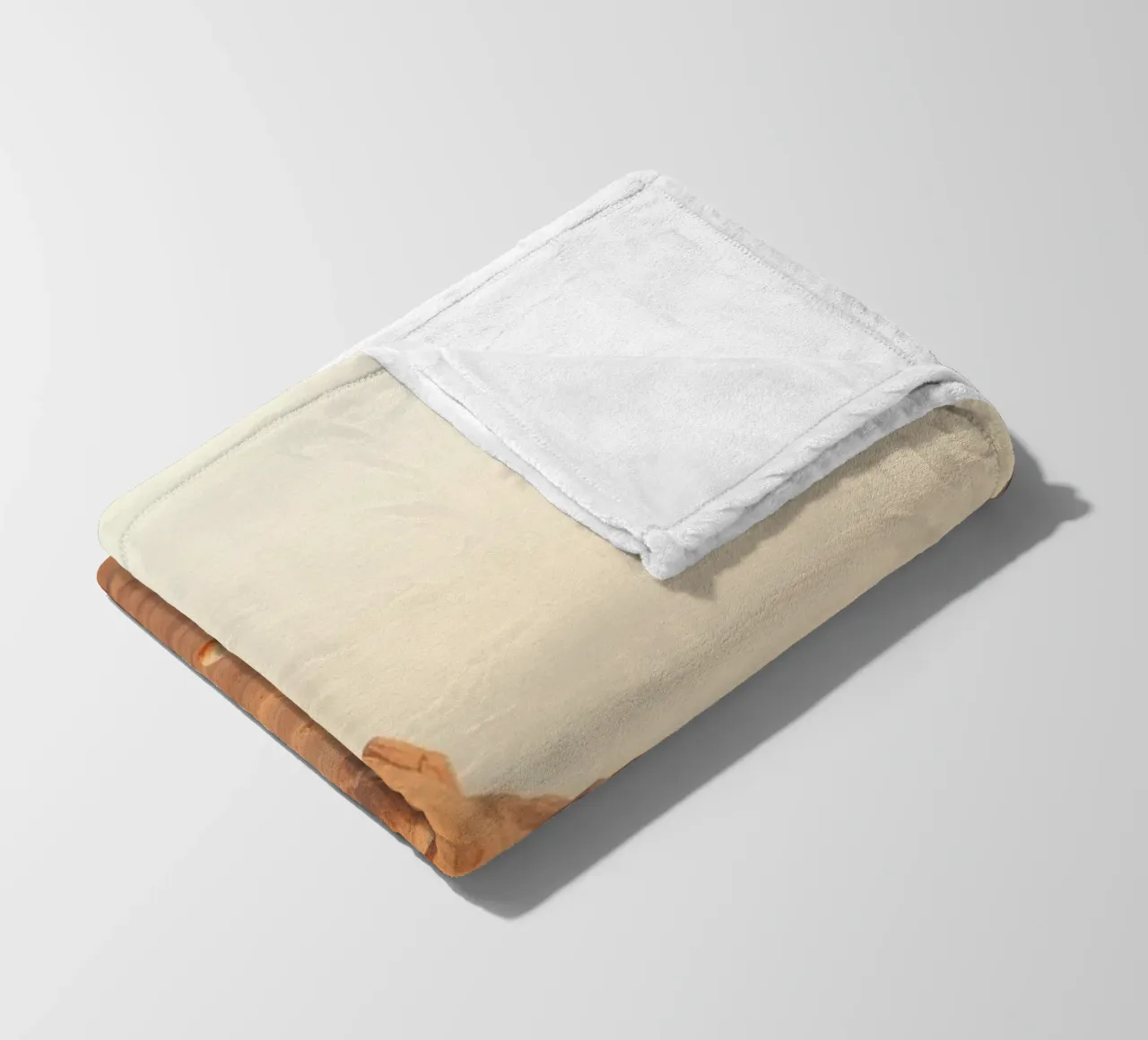 Expansive desert landscape featuring unique rock formations fleece blanket by DesignDoodle