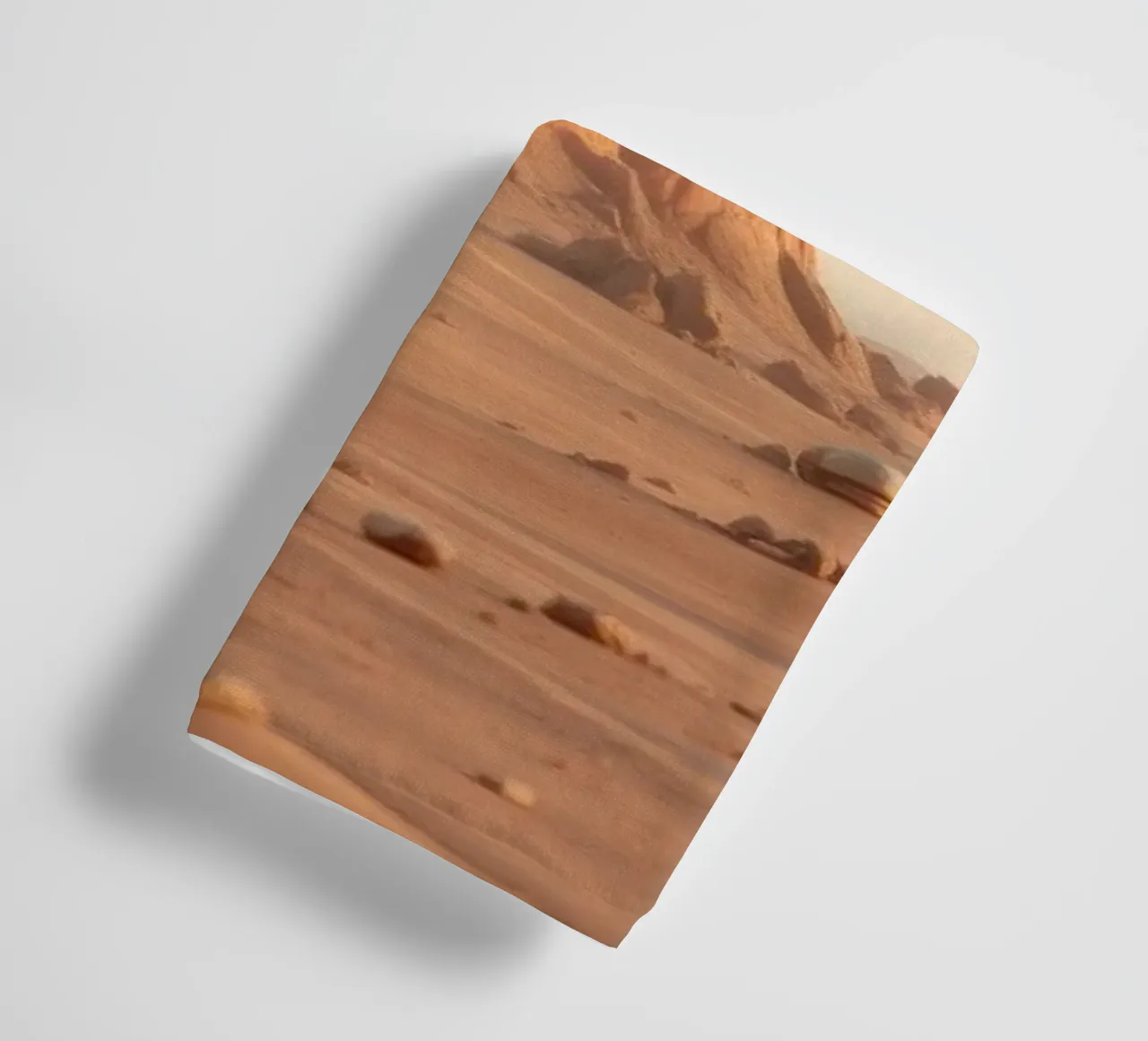 Expansive desert landscape featuring unique rock formations towel by DesignDoodle