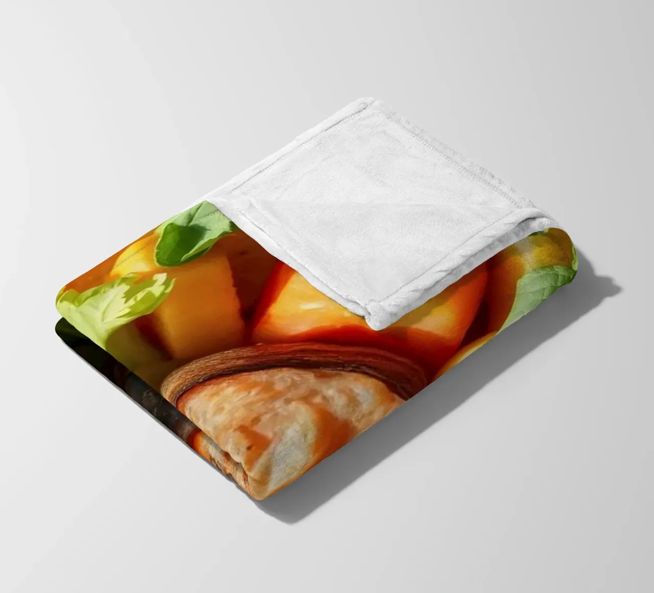 Assortimento colorato di verdure fresche, frutta e proteine coperta in pile da DesignDoodle