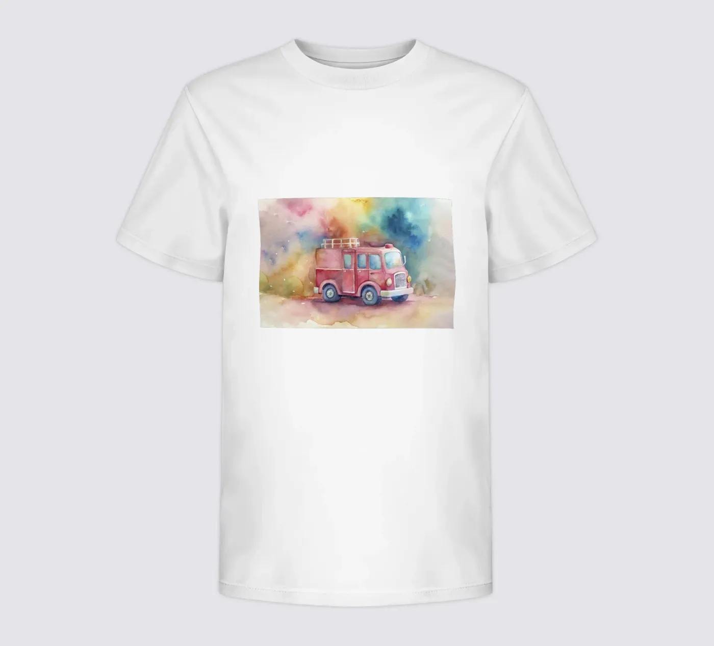 fire truck t-shirt bambini da 🎁 NOBELART