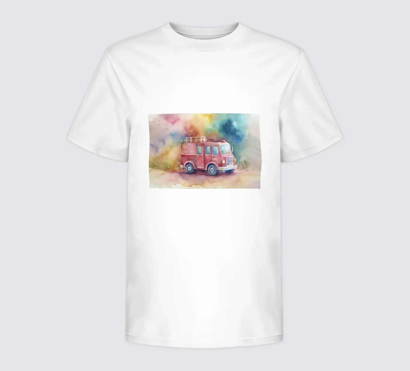 fire truck t-shirt bambini da 🎁 NOBELART
