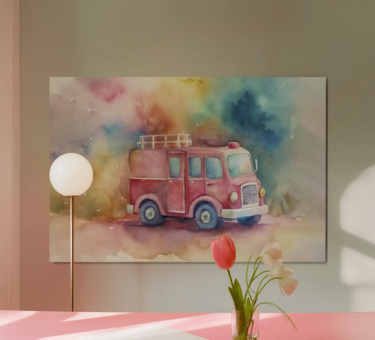 fire truck poster by 🎁 NOBELART