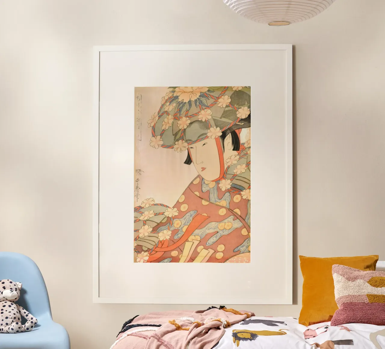 Ukiyo-e: Pittura giapponese - La fanciulla airone di Utamaro poster da Aesthetic Muse