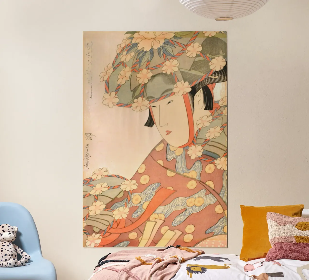 Ukiyo-e: Pittura giapponese - La fanciulla airone di Utamaro poster da Aesthetic Muse