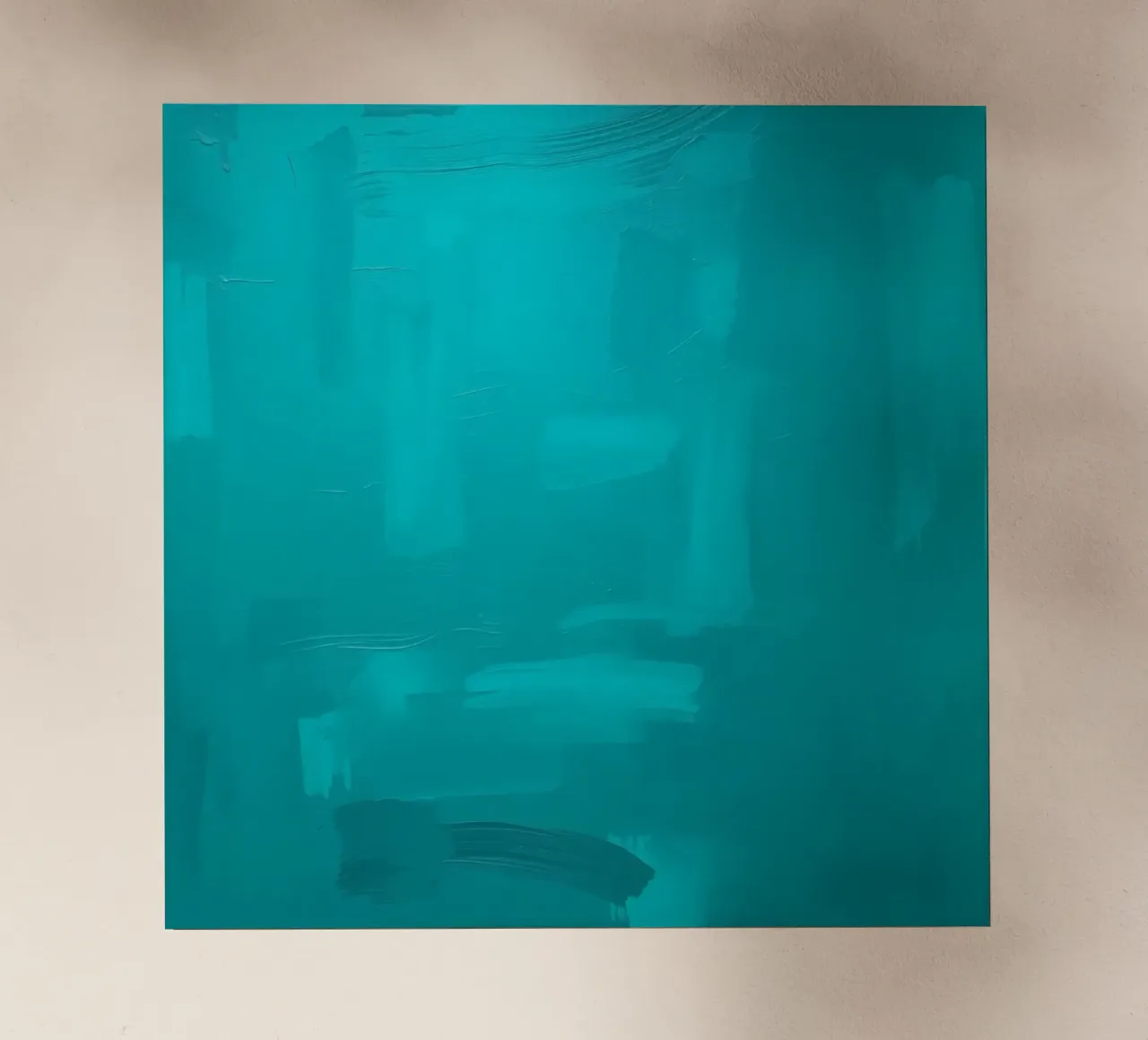 Vivace dipinto astratto turchese con pennellate di colore pellicola backlit da DesignDoodle