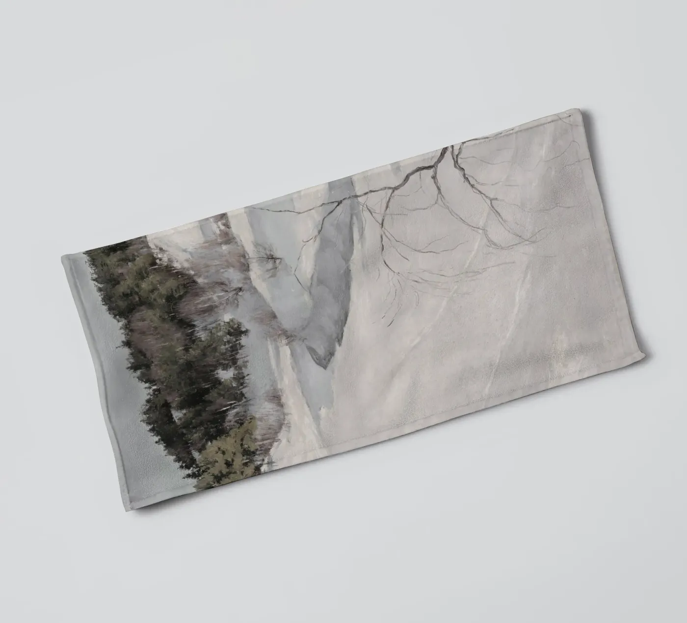 Winter Scene badhanddoek van vintageshop
