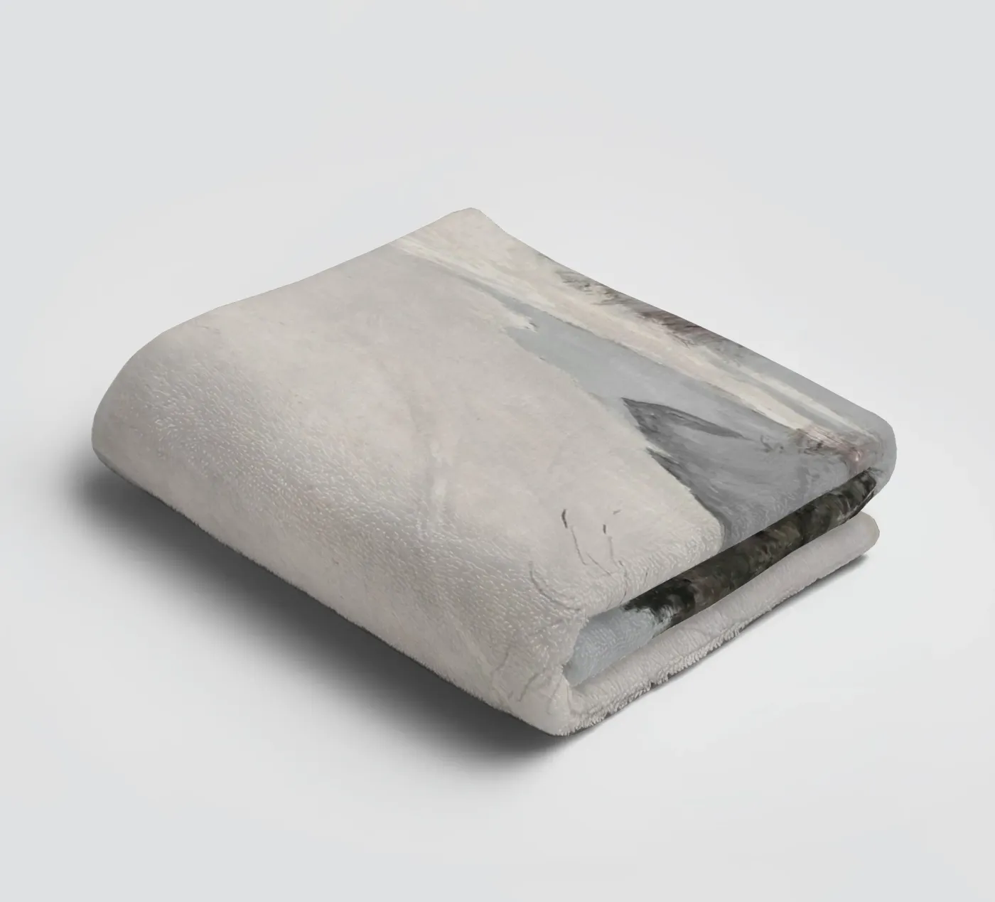 Winter Scene badhanddoek van vintageshop