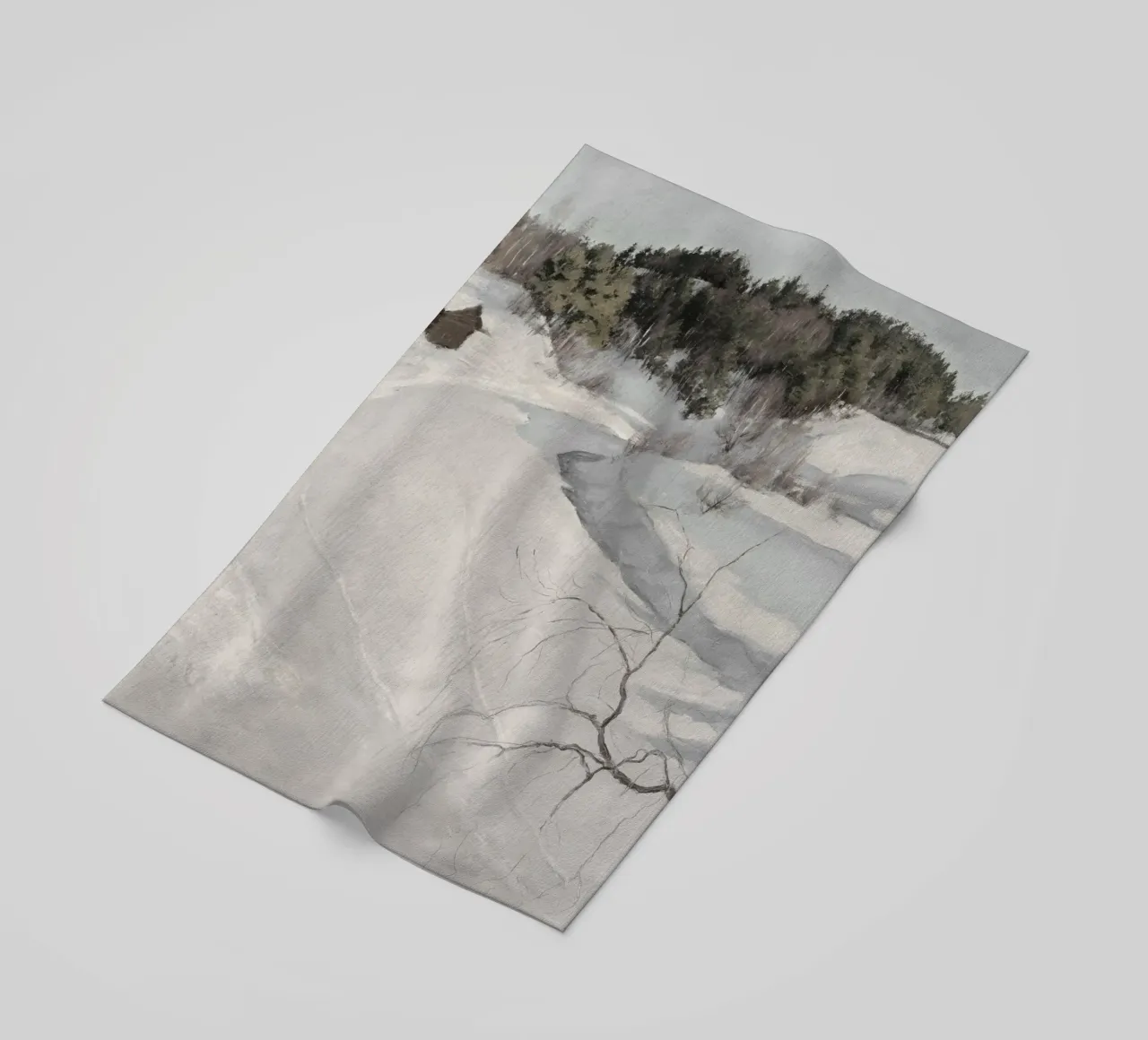 Winter Scene telo mare da vintageshop