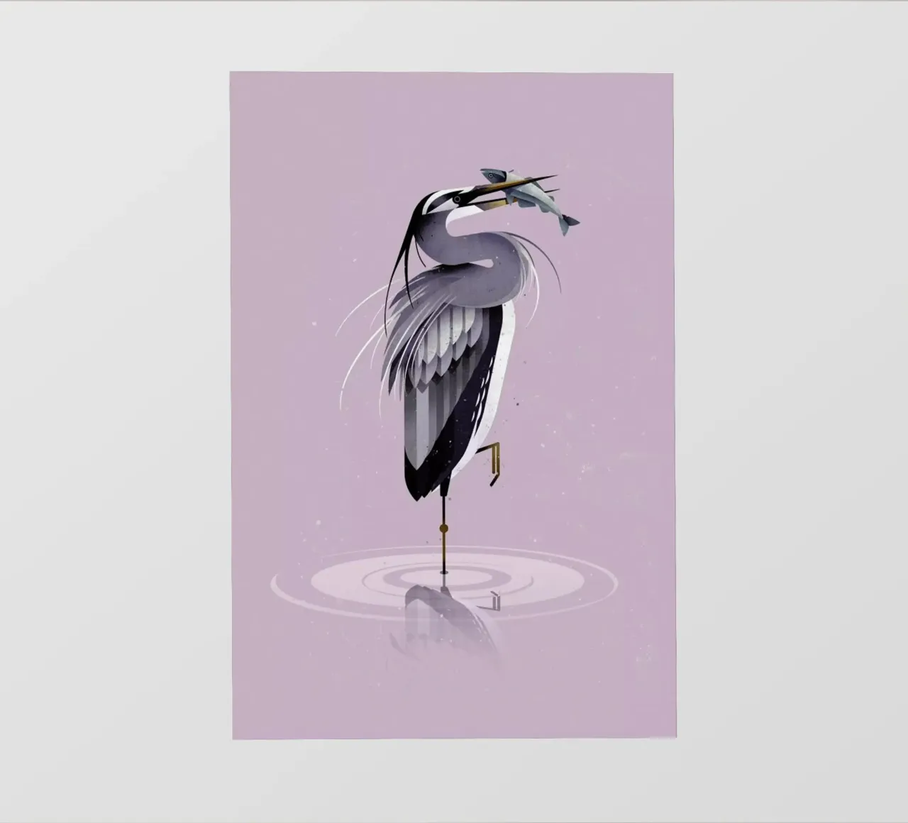Grey Heron telo in pvc da Dieter Braun