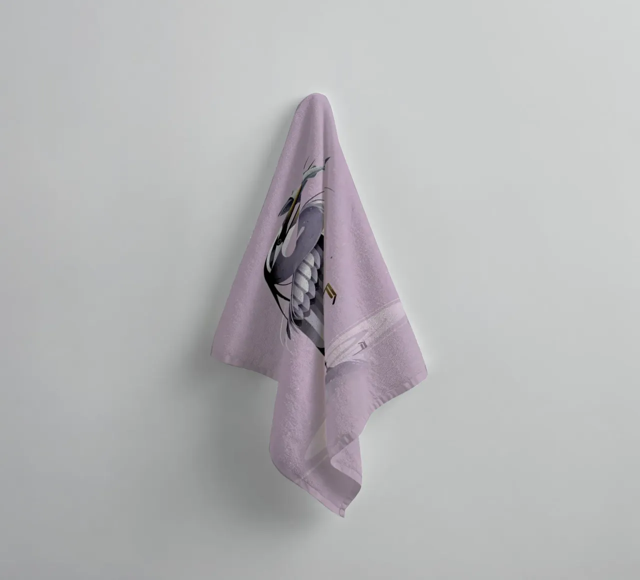 Grey Heron asciugamano da bagno da Dieter Braun