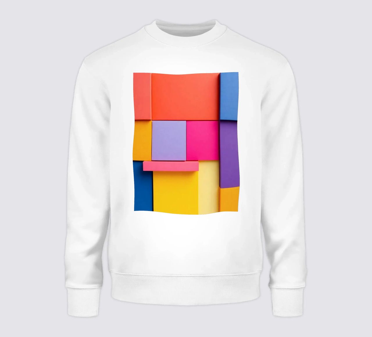 Forme geometriche colorate creano un vivace design astratto felpa da DesignDoodle