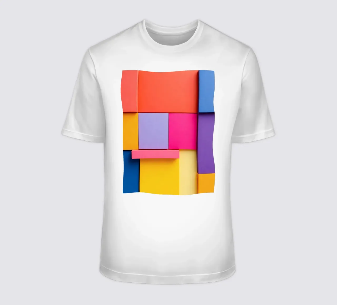 Forme geometriche colorate creano un vivace design astratto t-shirt da DesignDoodle