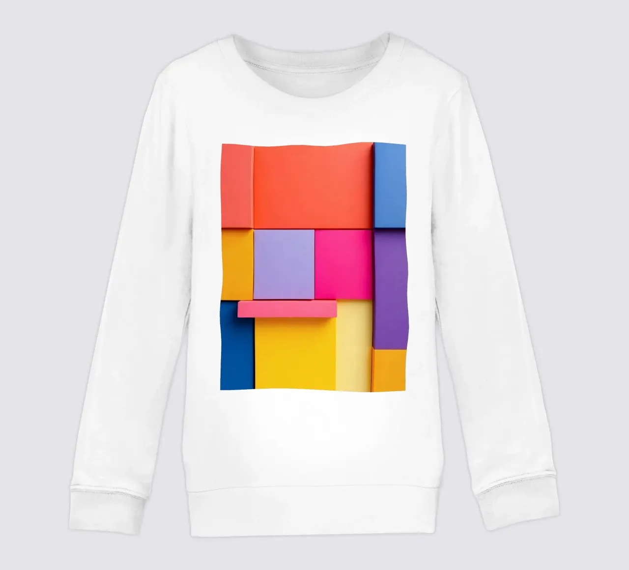 Forme geometriche colorate creano un vivace design astratto felpa bambino da DesignDoodle