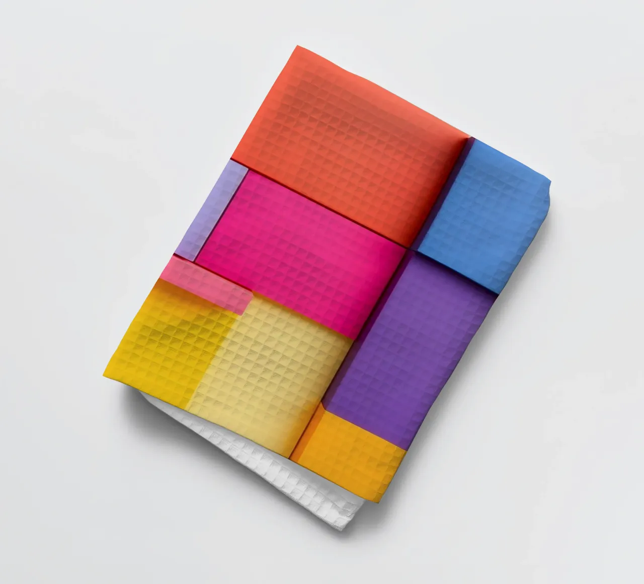 Forme geometriche colorate creano un vivace design astratto canovaccio da cucina da DesignDoodle