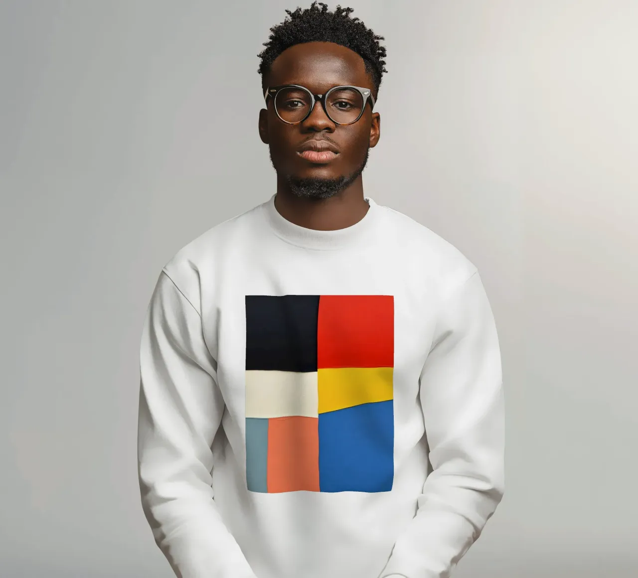 Abstrakte Komposition mit geometrischen Formen Sweatshirt von DesignDoodle