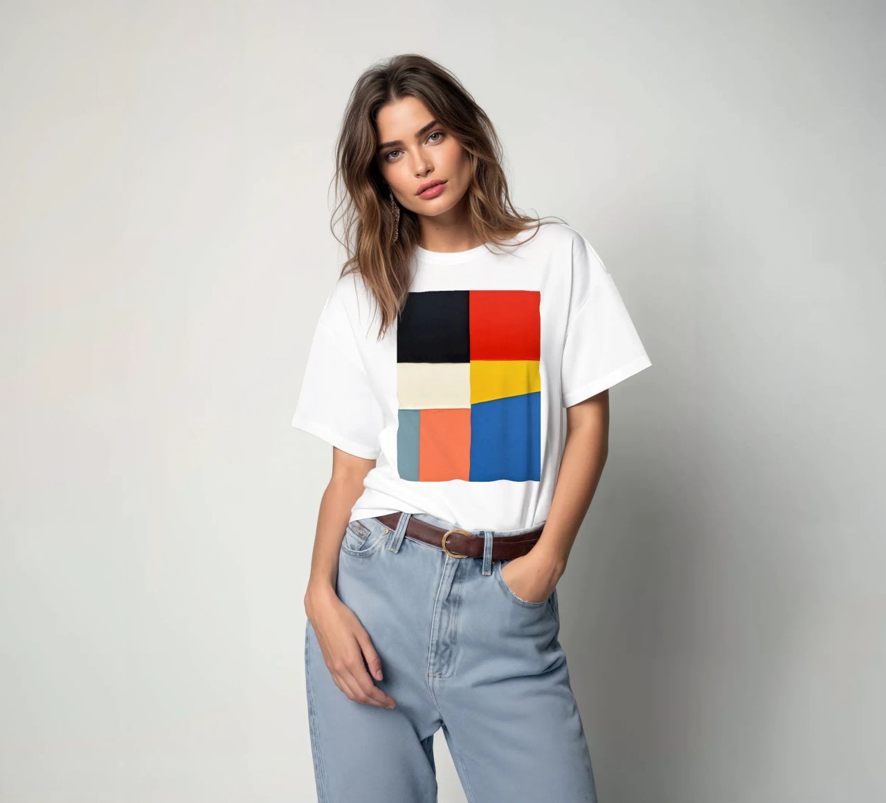 Composizione astratta con forme geometriche t-shirt da DesignDoodle