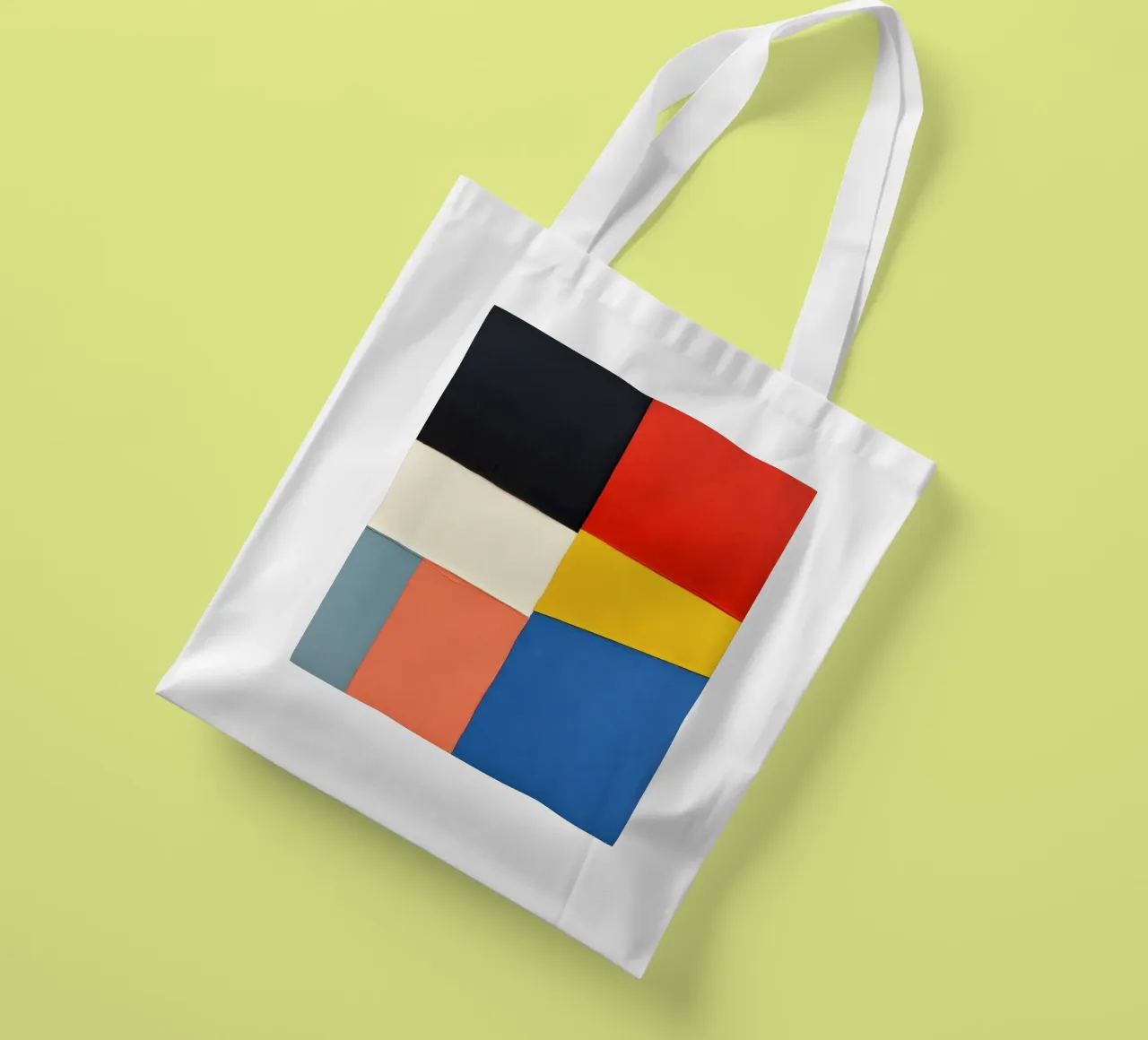Composizione astratta con forme geometriche borsa in juta da DesignDoodle