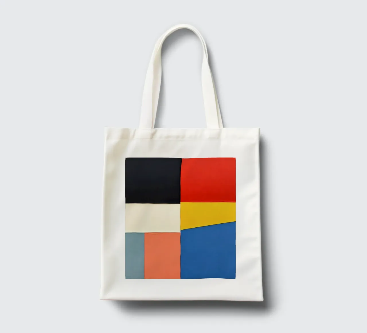 Composizione astratta con forme geometriche borsa in juta da DesignDoodle