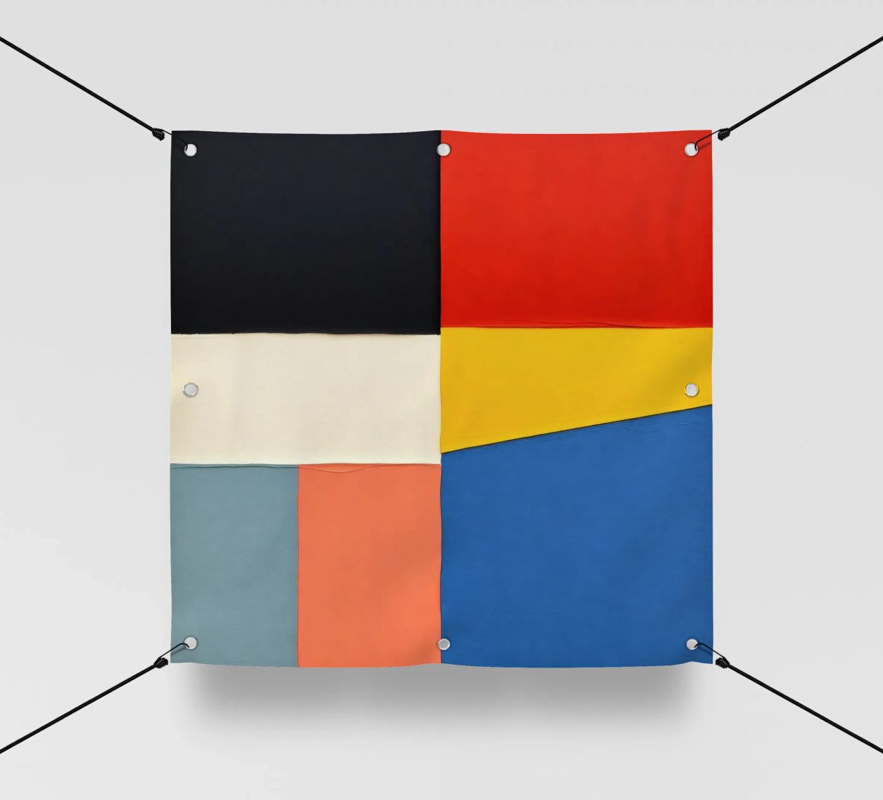 Composizione astratta con forme geometriche telo in pvc da DesignDoodle