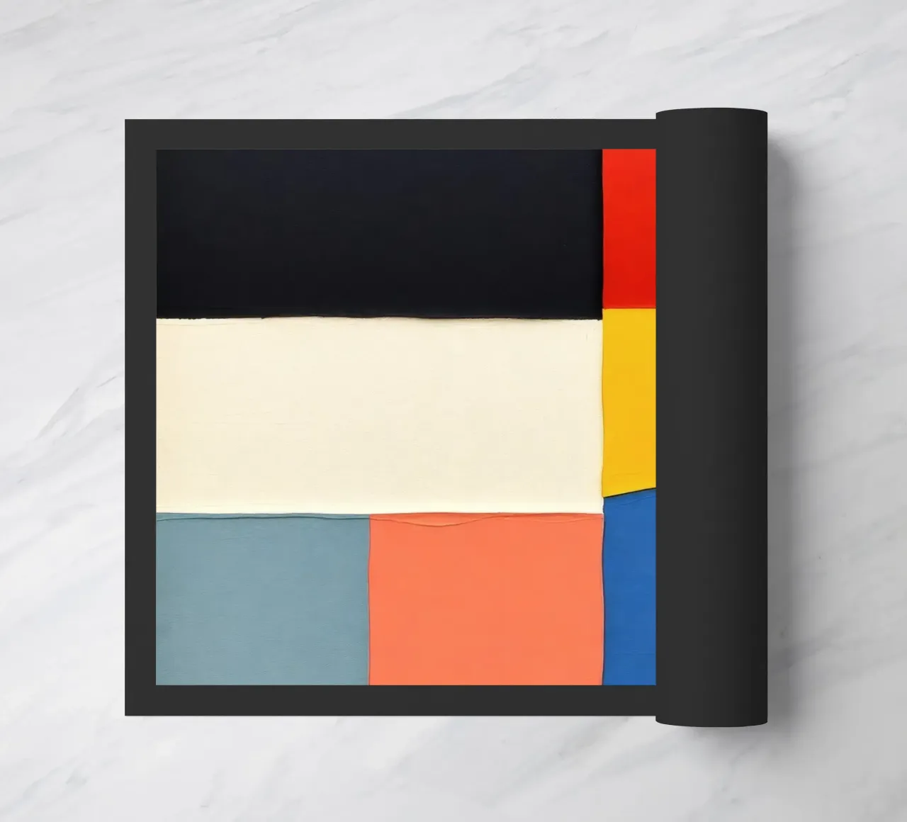 Abstrakte Komposition mit geometrischen Formen Fußmatte von DesignDoodle