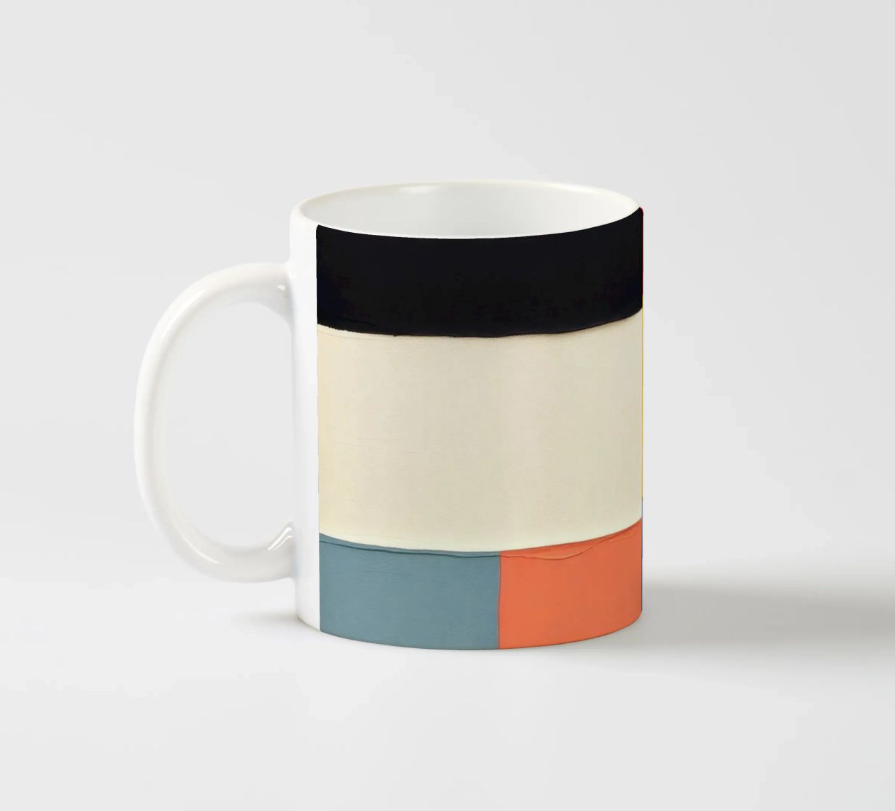 Composizione astratta con forme geometriche tazza in ceramica da DesignDoodle