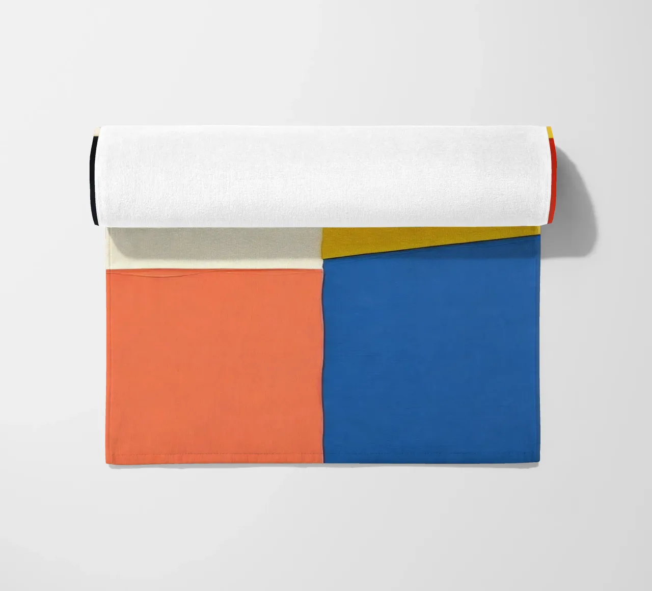 Composizione astratta con forme geometriche telo mare da DesignDoodle