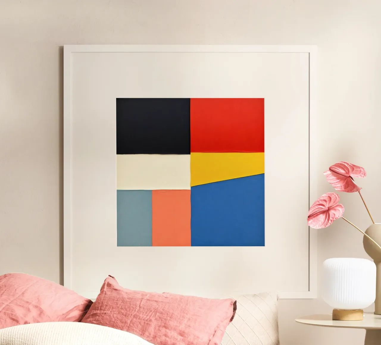 Composición abstracta con formas geométricas hahnemühle de DesignDoodle