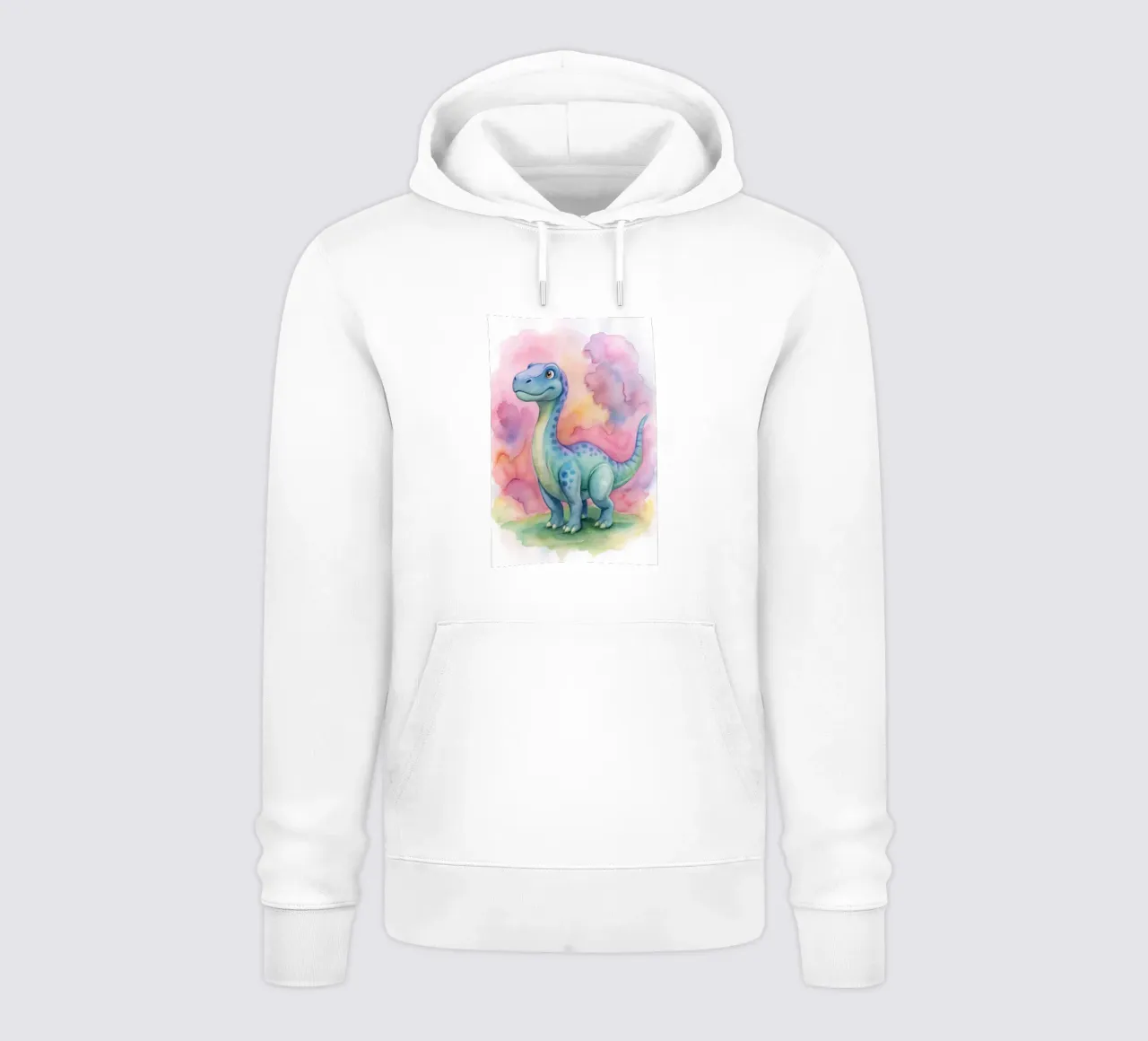 Dinosauro ad acquerello felpa con cappuccio da 🎁 ARTVI-SHOP