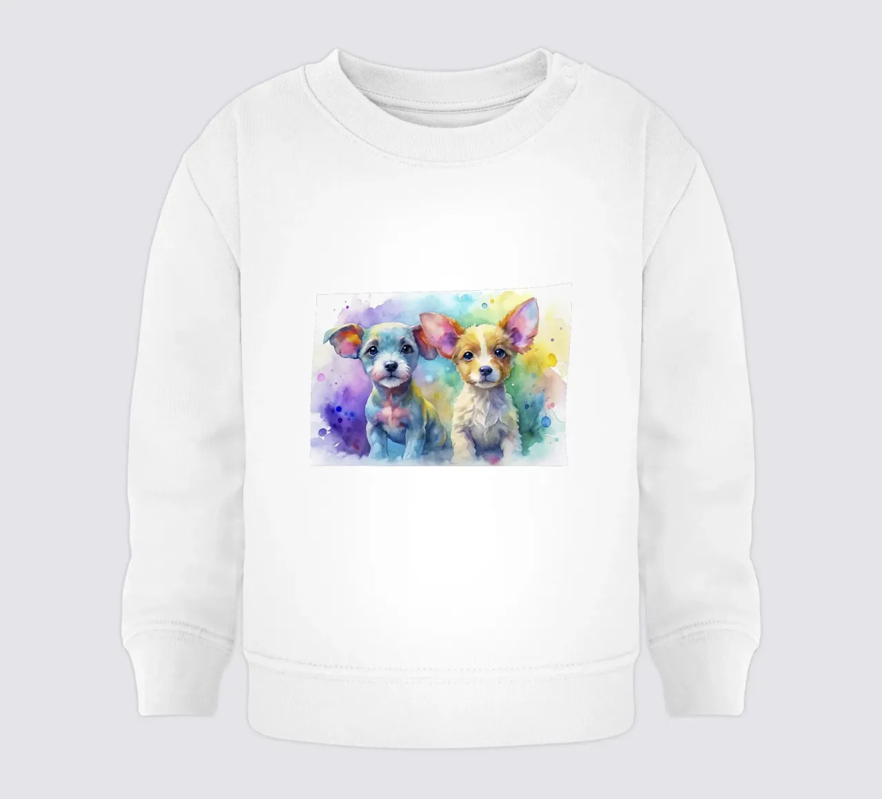 Cuccioli in acquerello felpa neonato da ARTVI-SHOP