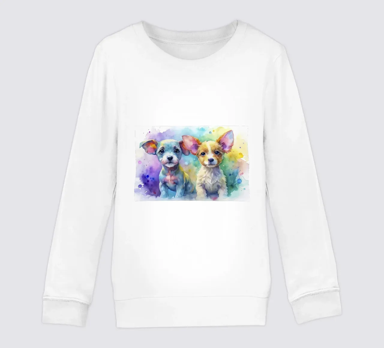 Cuccioli in acquerello felpa bambino da ARTVI-SHOP