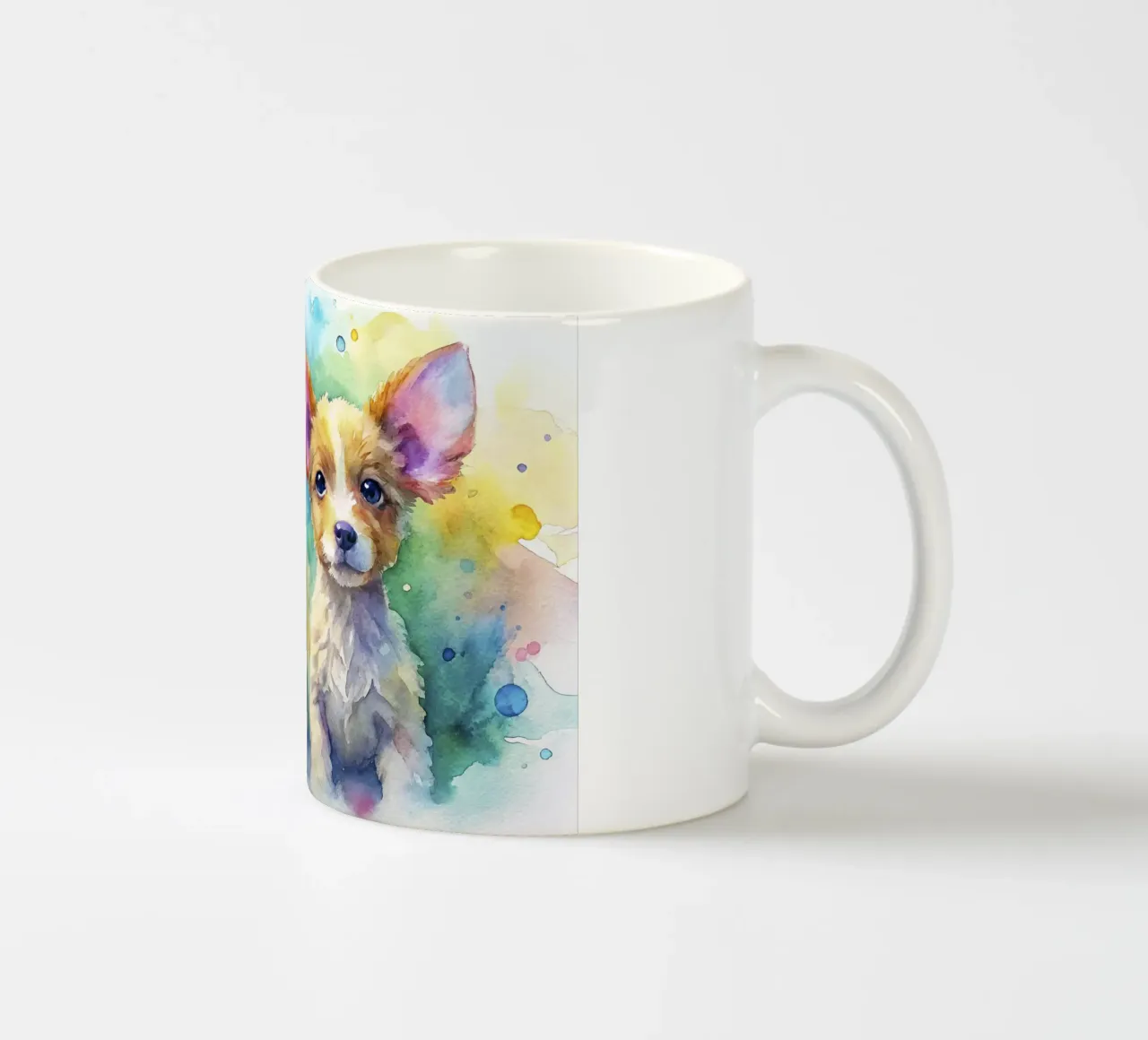 Cuccioli in acquerello tazza in ceramica da ARTVI-SHOP