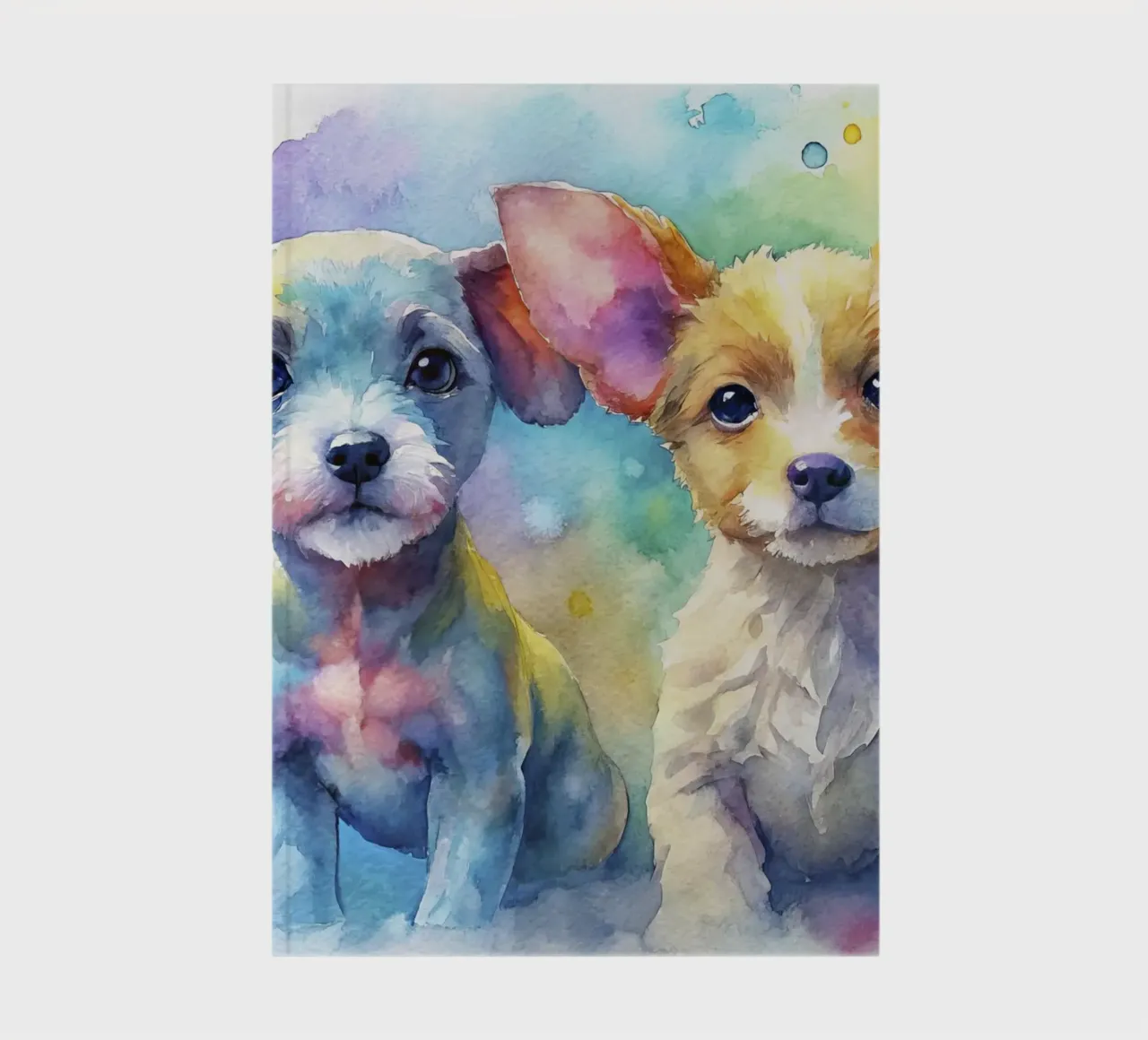 Welpen in Aquarell Notizbuch von 🎁 ARTVI-SHOP