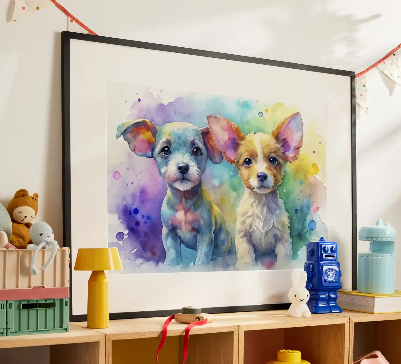 Cuccioli in acquerello carta hahnemühle da ARTVI-SHOP