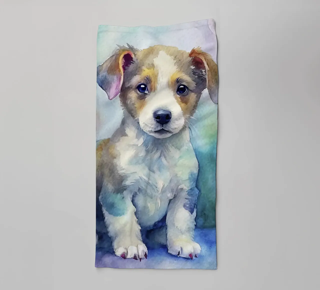 Cuccioli in acquerello asciugamano da bagno da ARTVI-SHOP