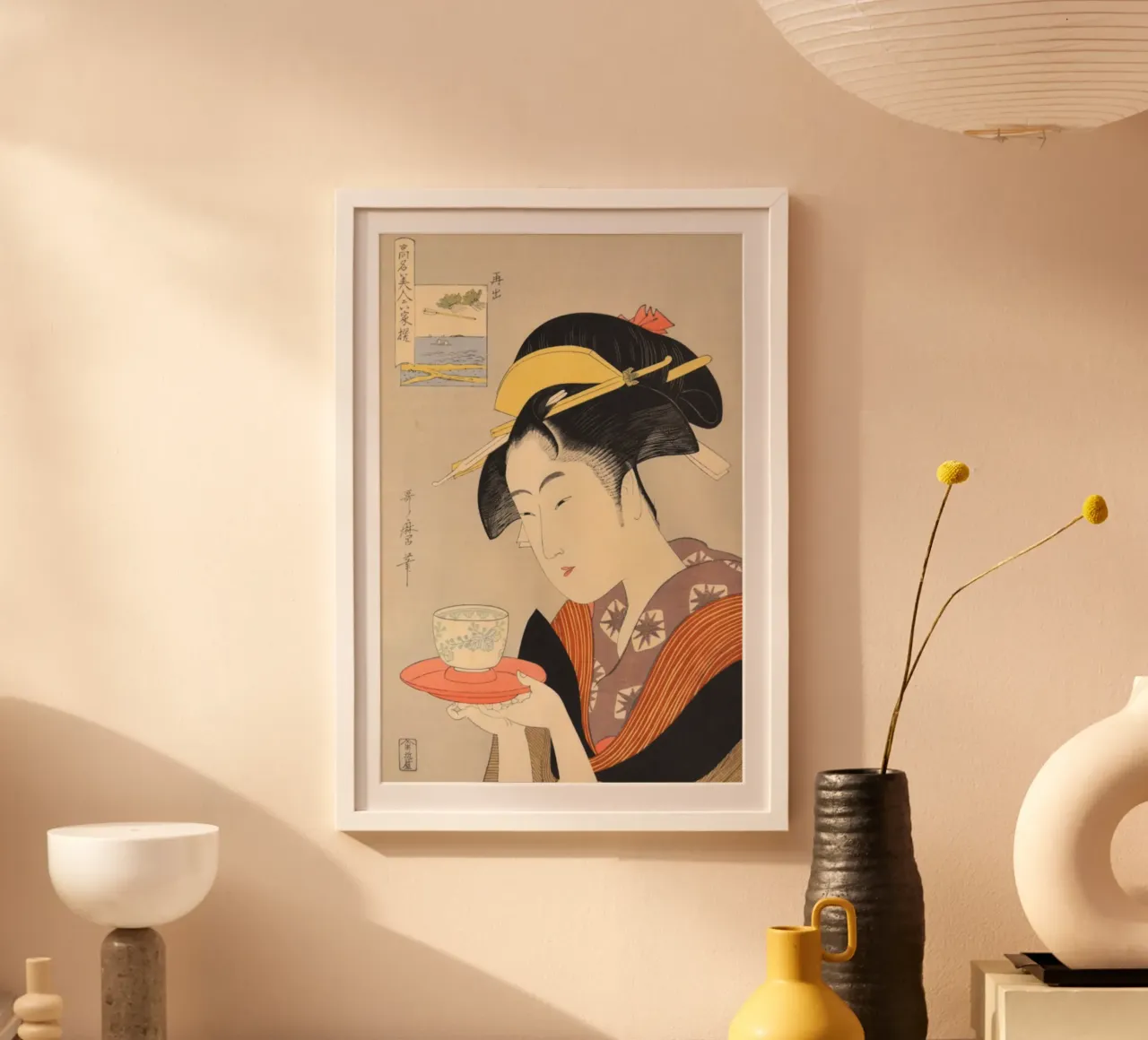 Ukiyo-e: Pittura giapponese, Utamaro carta hahnemühle da Aesthetic Muse