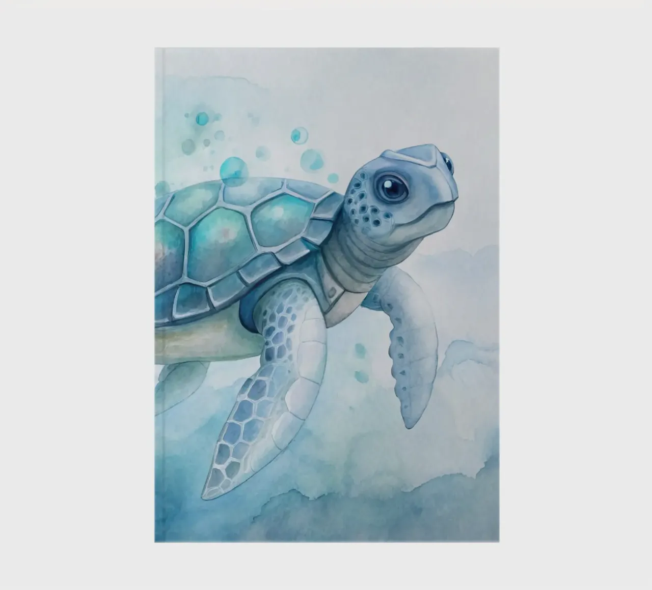 Turtle in watercolor notebook by 🎁 ARTVI-SHOP