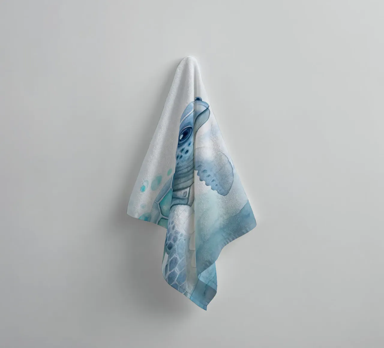 Turtle in watercolor towel by 🎁 ARTVI-SHOP