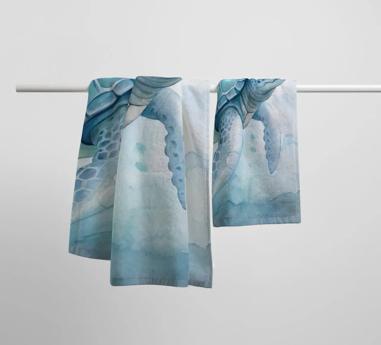 Turtle in watercolor towel by 🎁 ARTVI-SHOP