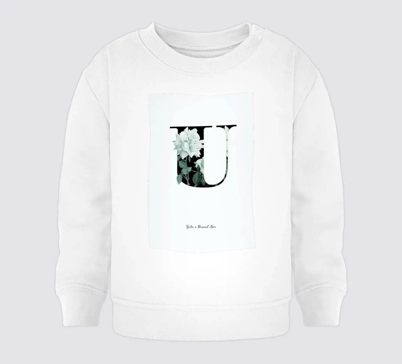 Flower Alphabet - U felpa neonato da Froilein Juno