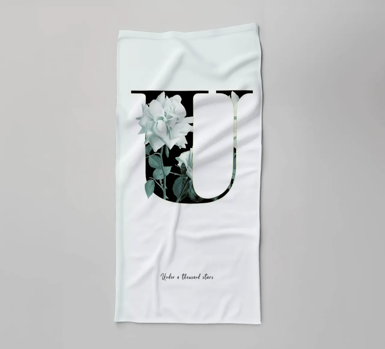 Flower Alphabet - U asciugamano da bagno da Froilein Juno