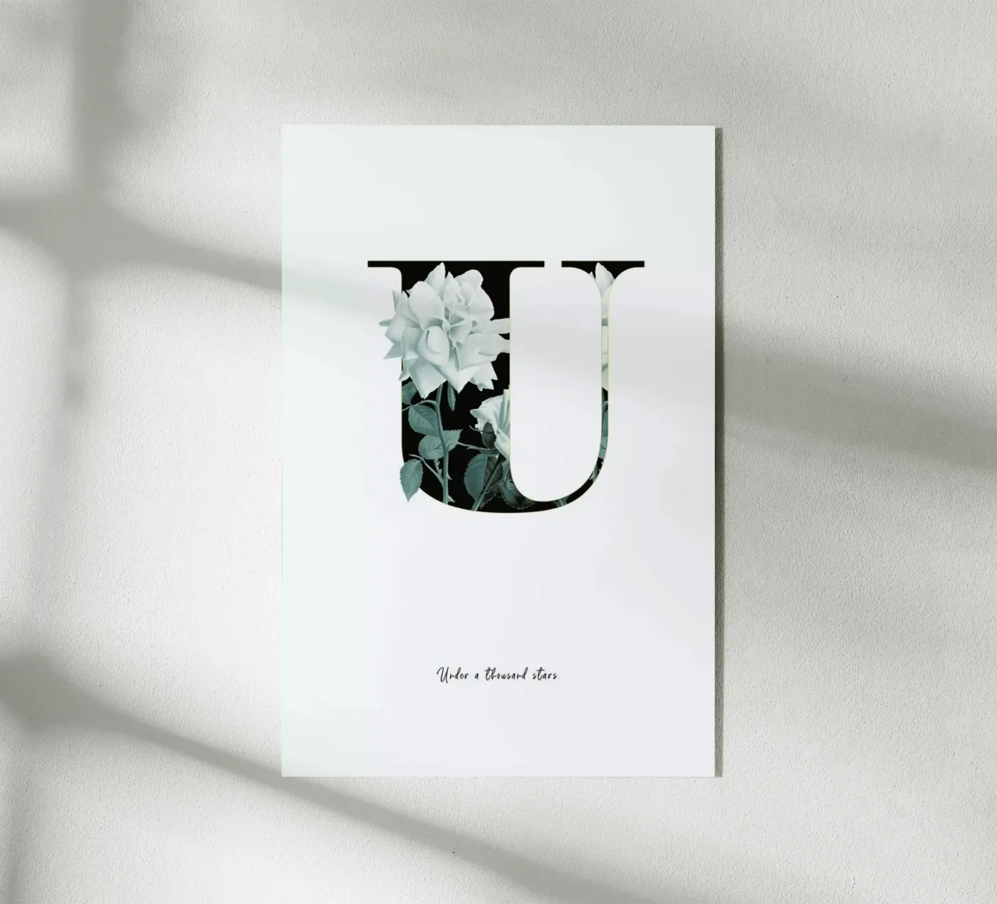 Flower Alphabet - U plexiglass da Froilein Juno