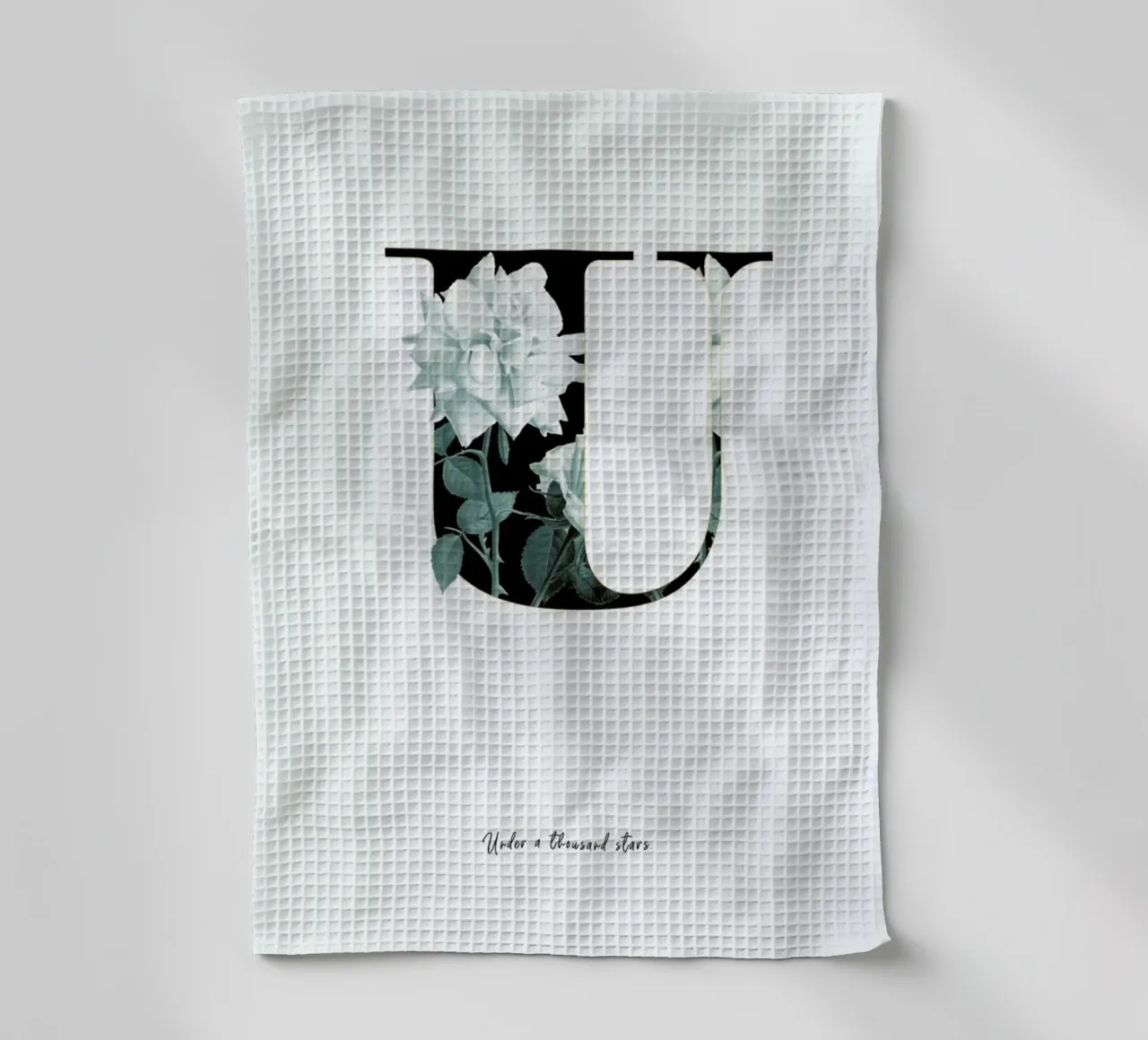 Flower Alphabet - U canovaccio da cucina da Froilein Juno