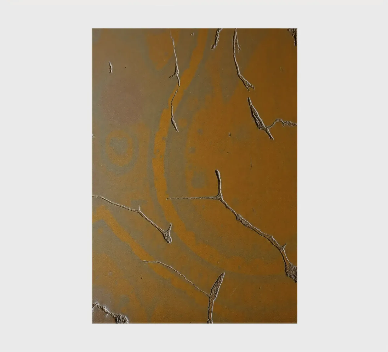 Textured surface shows cracks and patterns in warm tones notebook by DesignDoodle