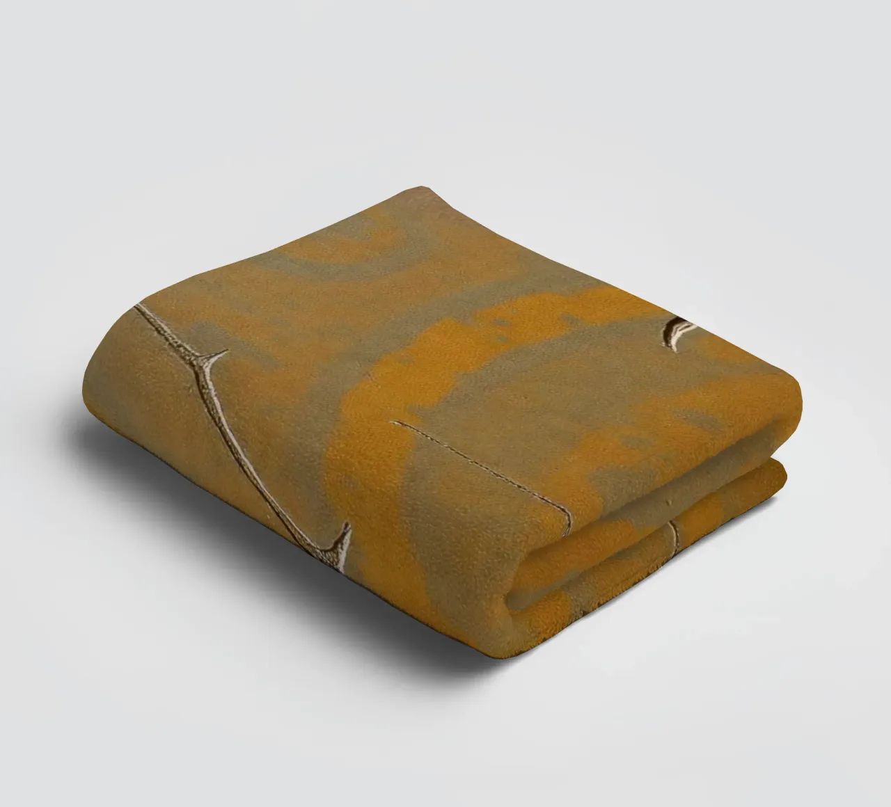 Textured surface shows cracks and patterns in warm tones towel by DesignDoodle