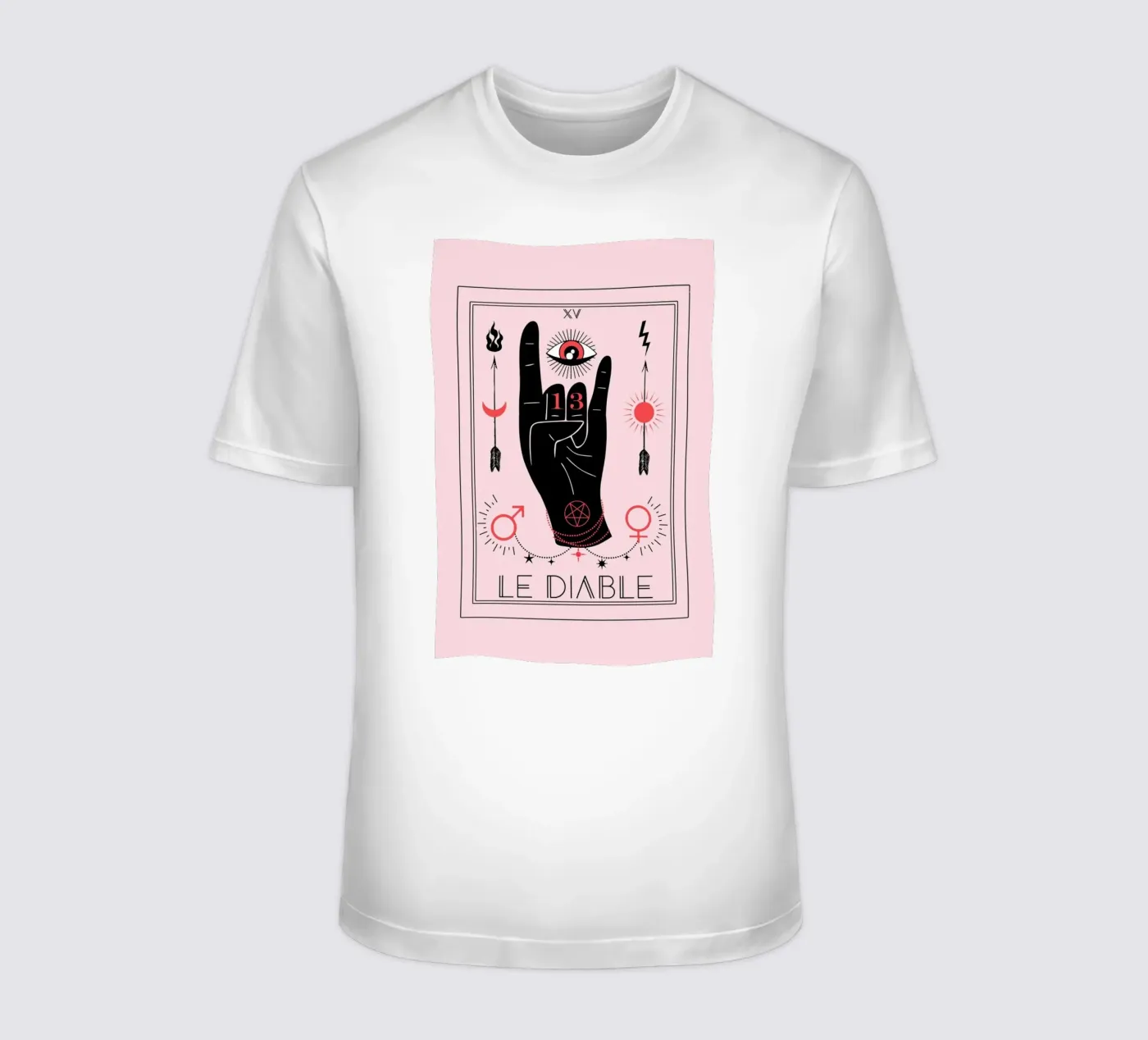 La carta dei Tarocchi "Il Diavolo" t-shirt da cafelab